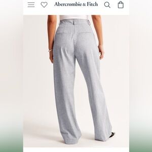 Curve Love A&F Sloane Tailored Wide Leg Pant